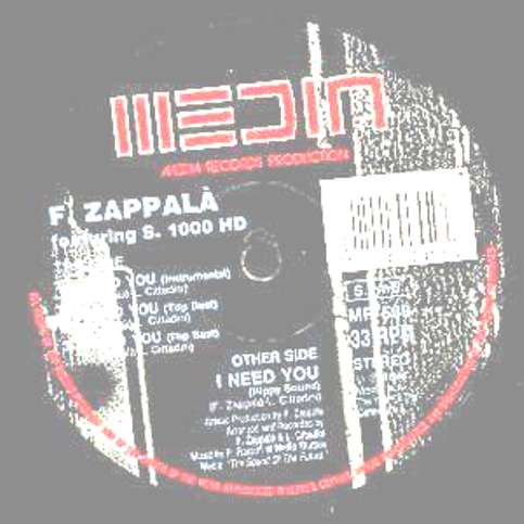 F. Zappalà & S. 1000 HD - I Need You | Media Records (MR 569) - 2 F. Zappalà & S. 1000 HD - I Need You | Media Records (MR 569) - 2