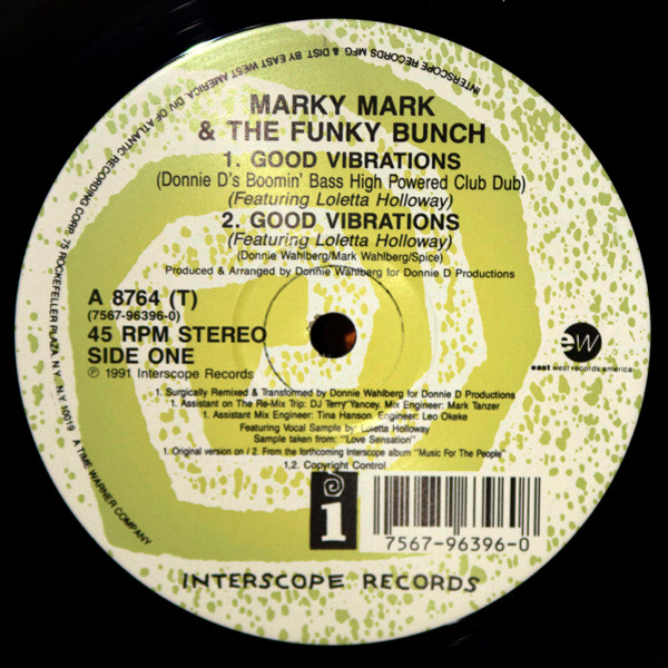 Marky Mark & The Funky Bunch Featuring Loleatta Holloway - Good Vibrations | Interscope Records (7567-96396-0) - 4 Marky Mark & The Funky Bunch Featuring Loleatta Holloway - Good Vibrations | Interscope Records (7567-96396-0) - 4