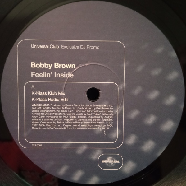 Bobby Brown - Feelin' Inside | MCA Records (WMCSX 48067) - 3