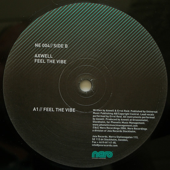 Axwell - Feel The Vibe | Nero Recordings (NE 004) - 2