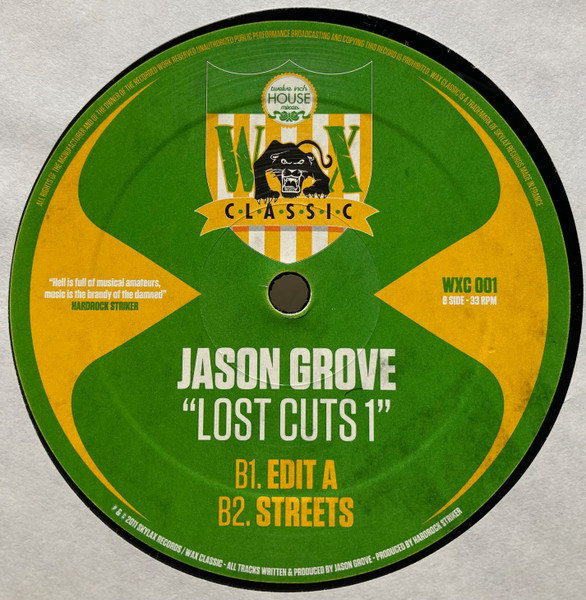 Jason Grove - Lost Cuts 1 | Wax Classic (WXC 001) - 2 Jason Grove - Lost Cuts 1 | Wax Classic (WXC 001) - 2