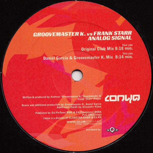 Groovemaster K. vs. Frank Starr - Analog Signal | Conya (conya 002) - 2 Groovemaster K. vs. Frank Starr - Analog Signal | Conya (conya 002) - 2