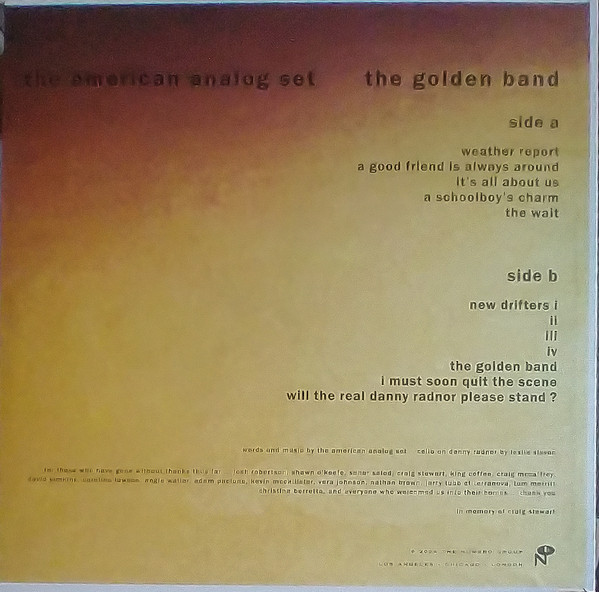 The American Analog Set - The Golden Band | Numero Group (NUM919) - 2
