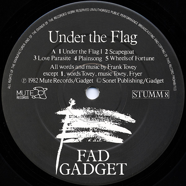 Fad Gadget - Under The Flag | Mute (STUMM 8) - 3 Fad Gadget - Under The Flag | Mute (STUMM 8) - 3
