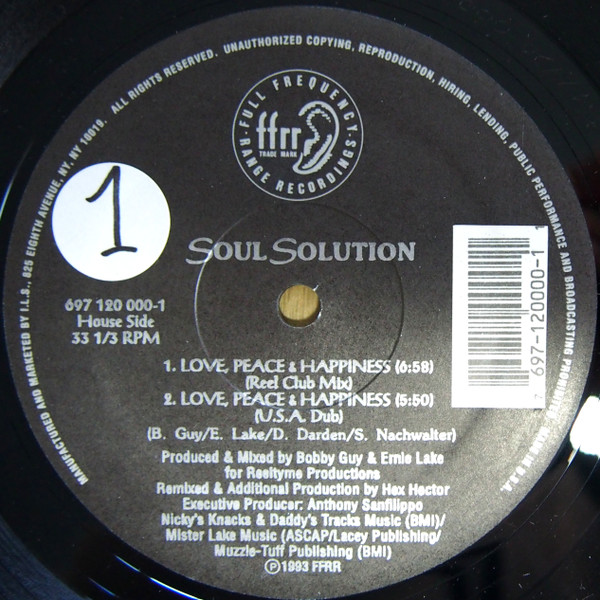 Soul Solution - Love, Peace & Happiness | FFRR (697 120 000-1) - 2 Soul Solution - Love, Peace & Happiness | FFRR (697 120 000-1) - 2