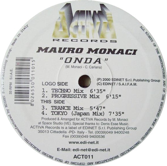 Mauro Monaci - Onda | Activa Records (ACT011)