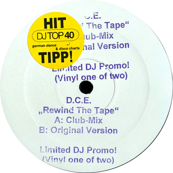 D.C.E. - Rewind The Tape | Not On Label (B261135-01) - main