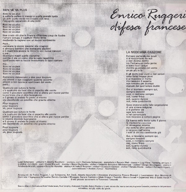 Enrico Ruggeri - Difesa Francese | CGD (CGD 15220) - 6