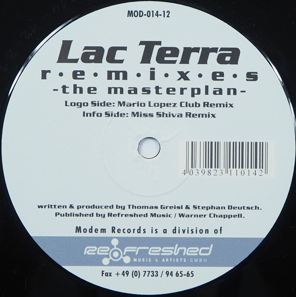 Lac Terra - The Masterplan Remixes | Modem Records (MOD-014-12) - 2