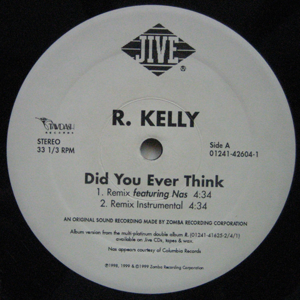 R. Kelly - Did You Ever Think | Jive (01241-42604-1) - 2 R. Kelly - Did You Ever Think | Jive (01241-42604-1) - 2