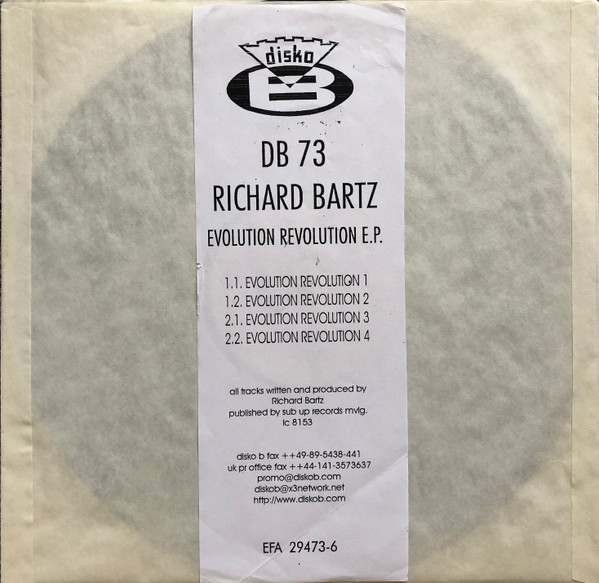 Richard Bartz - Evolution Revolution E.P. | Disko B (DB 73) - main