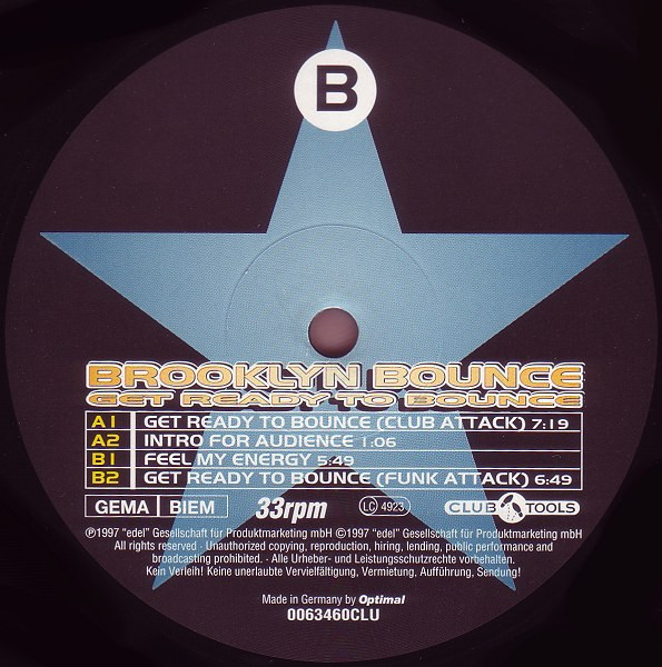 Brooklyn Bounce - Get Ready To Bounce | Club Tools (0063460CLU) - 3 Brooklyn Bounce - Get Ready To Bounce | Club Tools (0063460CLU) - 3