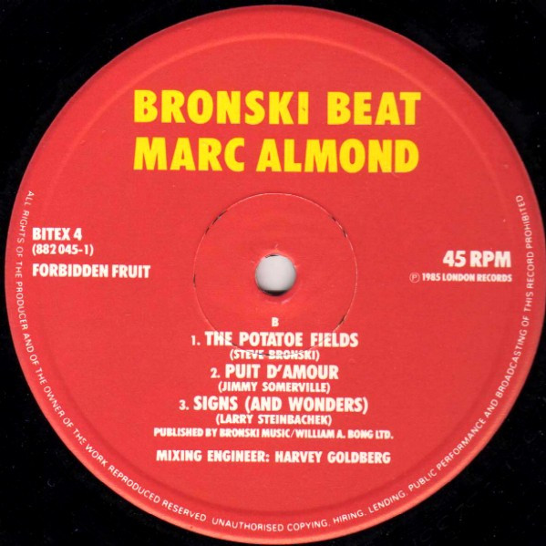 Bronski Beat  &  Marc Almond - I Feel Love | Forbidden Fruit (BITEX 4) - 4