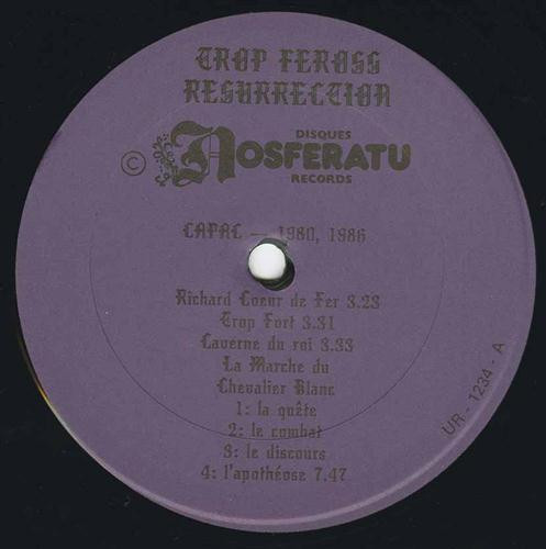 Trop Feross - Resürrection | Disques Nosferatu Records (UR-1234) - 3 Trop Feross - Resürrection | Disques Nosferatu Records (UR-1234) - 3