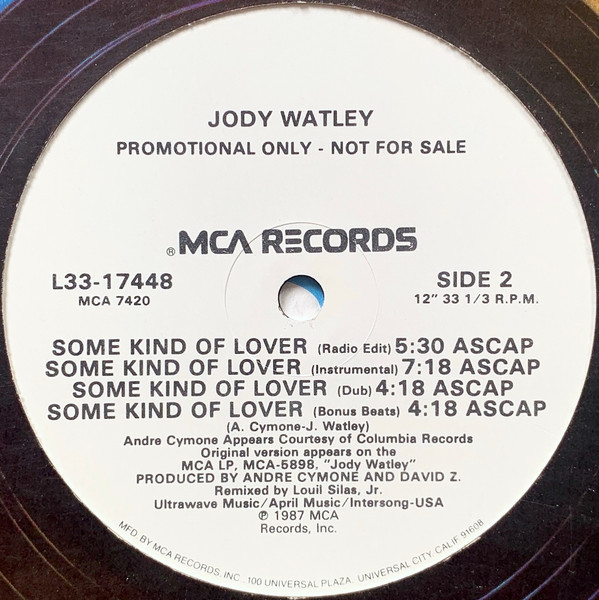Jody Watley - Some Kind Of Lover | MCA Records (L33-17448) - 2 Jody Watley - Some Kind Of Lover | MCA Records (L33-17448) - 2