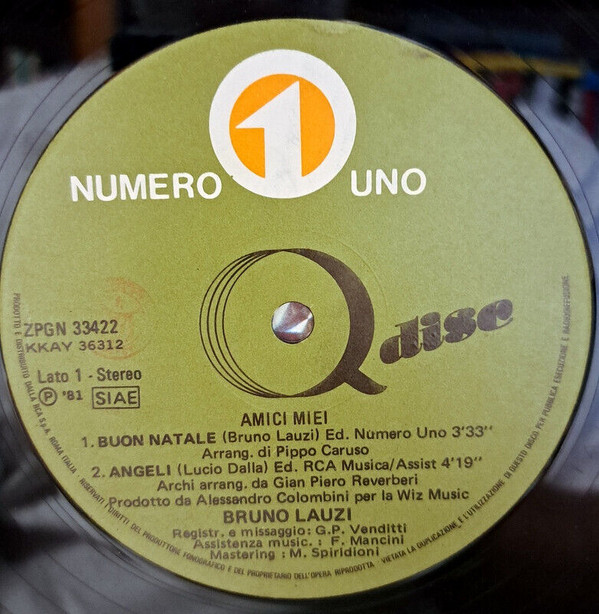 Bruno Lauzi - Amici Miei | Numero Uno (ZPGN 33422) - 3 Bruno Lauzi - Amici Miei | Numero Uno (ZPGN 33422) - 3