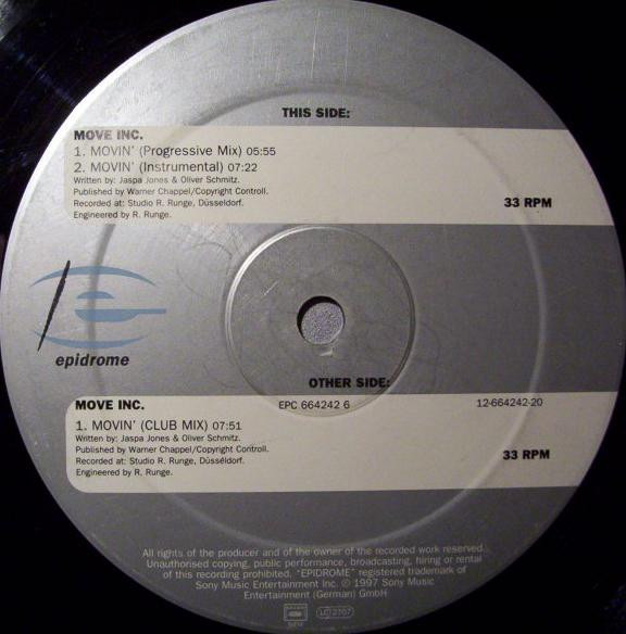Move Inc. - Movin' | Epidrome (EPD 664242 6)