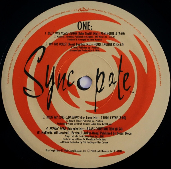 Various - London Towne House - Syncopate '88 | Capitol Records (C1-90786) - 3 Various - London Towne House - Syncopate '88 | Capitol Records (C1-90786) - 3