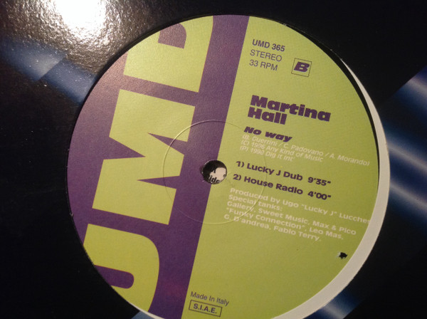 Martina Hall - No Way | Underground Music Department (UMD) (UMD 365) - main