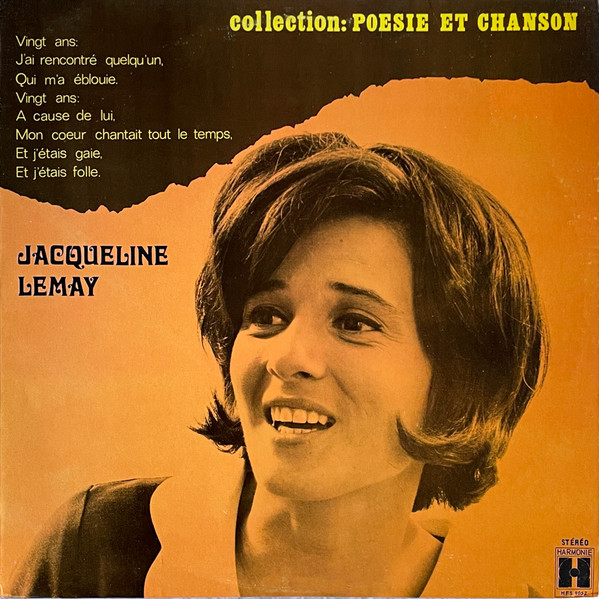 Jacqueline Lemay - Jacqueline Lemay | Harmonie (HFS 9052) - main Jacqueline Lemay - Jacqueline Lemay | Harmonie (HFS 9052) - main