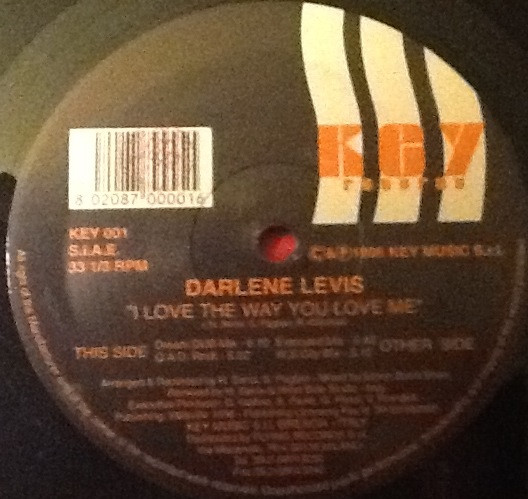 Darlene Levis - I Love The Way You Love Me | KEY Records (KEY 001) - main Darlene Levis - I Love The Way You Love Me | KEY Records (KEY 001) - main