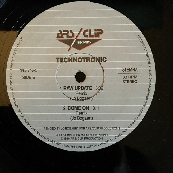 Technotronic - Megamix | ARS/Clip Records (145 716-5) - 4