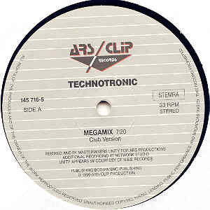 Technotronic - Megamix | ARS/Clip Records (145 716-5) - 3