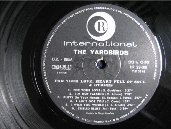 The Yardbirds - For Your Love, Heart Full Of Soul & Others | Ricordi International (LIR 22-001) - 4 The Yardbirds - For Your Love, Heart Full Of Soul & Others | Ricordi International (LIR 22-001) - 4