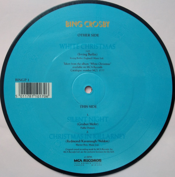 Bing Crosby - White Christmas | MCA Records (BINGP 1) - 2