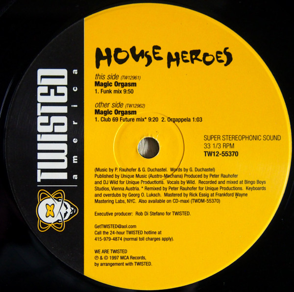 House Heroes - Magic Orgasm | Twisted America Records (TW12-55370) - 3 House Heroes - Magic Orgasm | Twisted America Records (TW12-55370) - 3