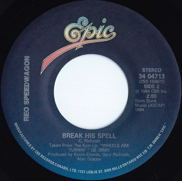 REO Speedwagon - Can't Fight This Feeling | Epic (34 04713) - 2