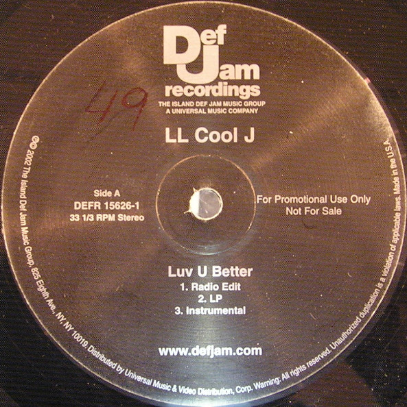 LL Cool J - Luv U Better | Def Jam Recordings (DEFR 15626-1) - main LL Cool J - Luv U Better | Def Jam Recordings (DEFR 15626-1) - main