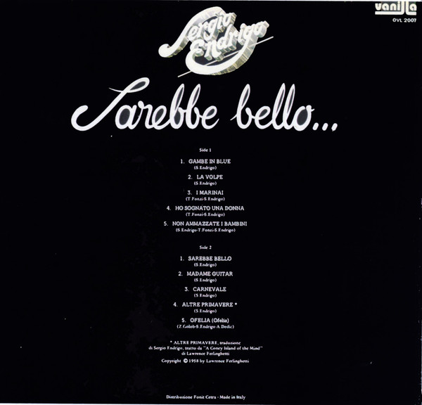 Sergio Endrigo - Sarebbe Bello... | Vanilla (OVL 2007) - 2