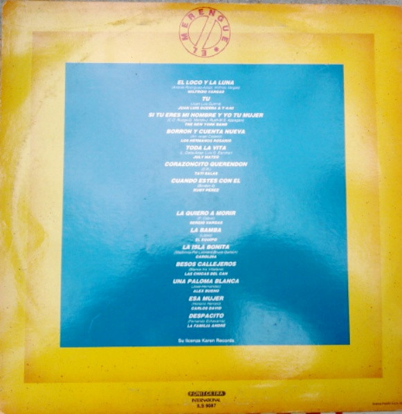 Various - Aquí Esta El Merengue | Fonit Cetra International (ILS 9087) - 2 Various - Aquí Esta El Merengue | Fonit Cetra International (ILS 9087) - 2