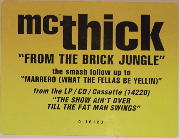 MC Thick - From The Brick Jungle | Big Beat (DMD 1995) - 4 MC Thick - From The Brick Jungle | Big Beat (DMD 1995) - 4