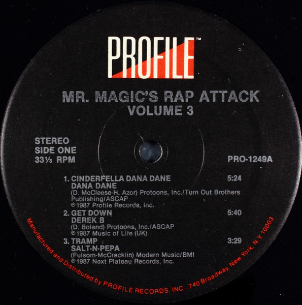 Various - Mr. Magic's Rap Attack Volume 3 | Profile Records (PRO-1249) - 3 Various - Mr. Magic's Rap Attack Volume 3 | Profile Records (PRO-1249) - 3