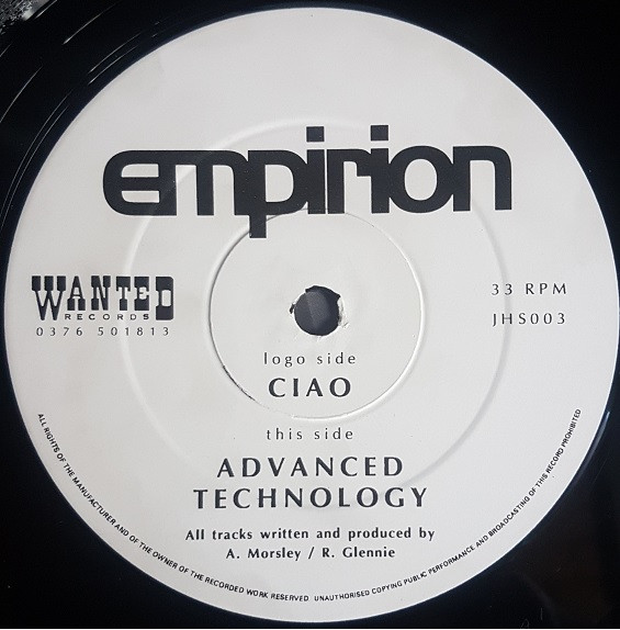 Empirion - Ciao / Advanced Technology | Wanted Records (JHS003) - 2