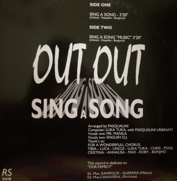 Mr. Manila - English D.j. - Bonjho Present Out Out - Sing A Song | Rs Production (RS 5416) - 2