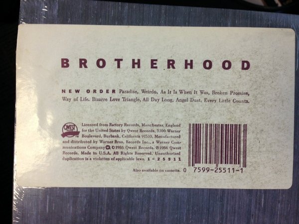 New Order - Brotherhood | Qwest Records (1-25511) - 6 New Order - Brotherhood | Qwest Records (1-25511) - 6