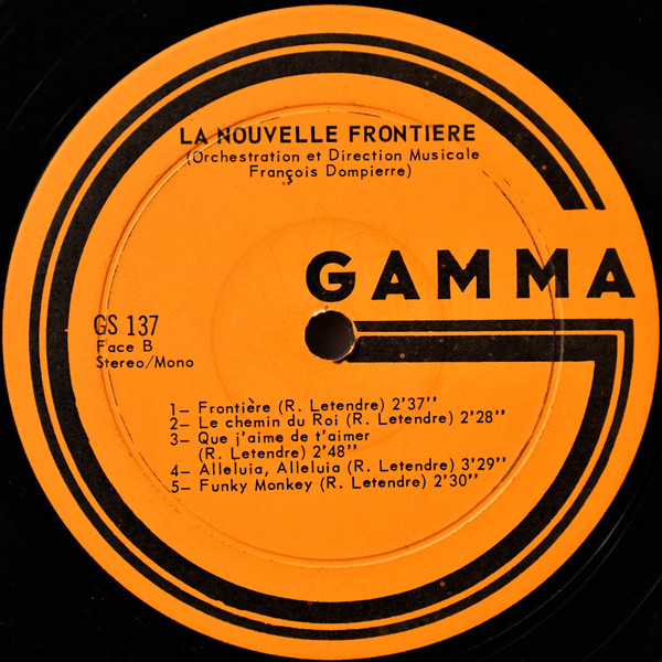 La Nouvelle Frontière - La Nouvelle Frontiere | Gamma (GS-137) - 4 La Nouvelle Frontière - La Nouvelle Frontiere | Gamma (GS-137) - 4