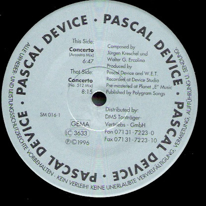Pascal Device - Concerto | Sodom Music (SM 016-1) - 2 Pascal Device - Concerto | Sodom Music (SM 016-1) - 2