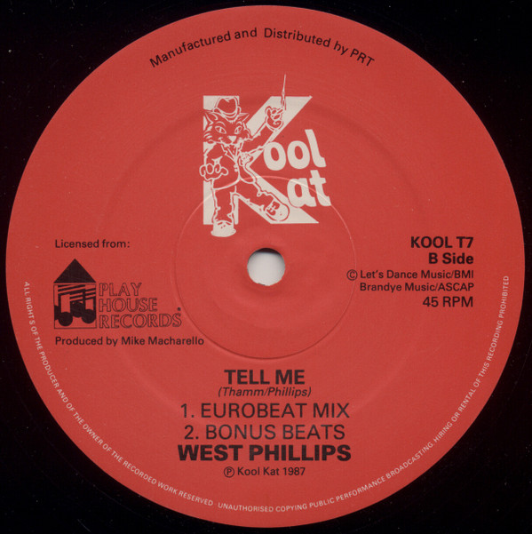 West Phillips - Tell Me | Kool Kat (KOOL T7) - 2 West Phillips - Tell Me | Kool Kat (KOOL T7) - 2