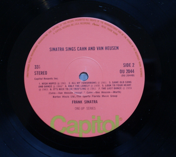 Sinatra Sings Cahn And Van Heusen