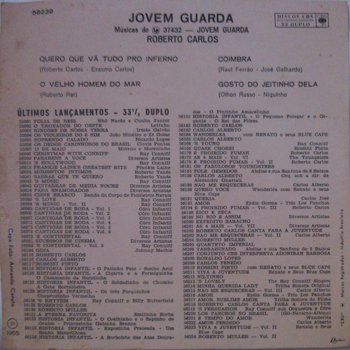 Roberto Carlos - Jovem Guarda | CBS (56239) - 2