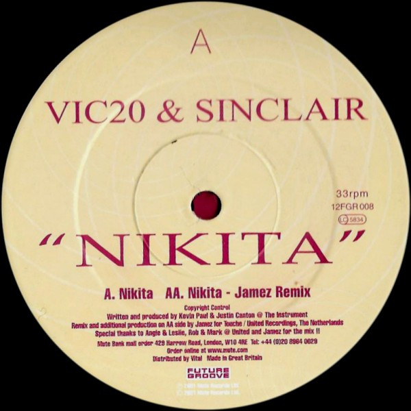 Vic 20 & Sinclair - Nikita | Future Groove (12 FGR 008) - main Vic 20 & Sinclair - Nikita | Future Groove (12 FGR 008) - main