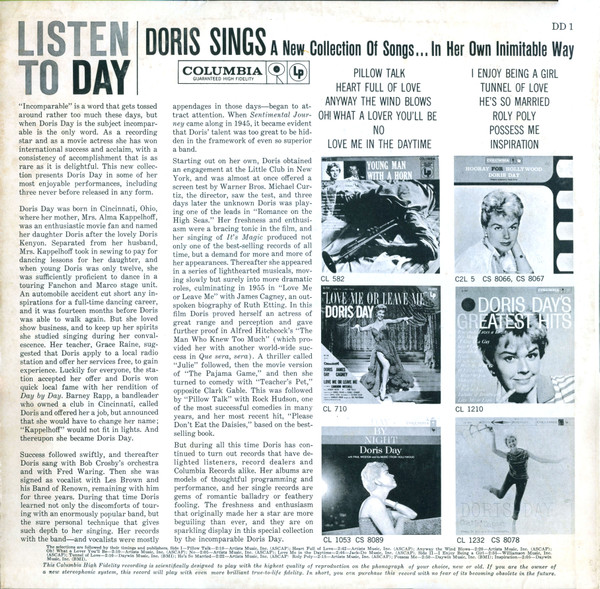 Doris Day - Listen To Day | Columbia (DD 1) - 2