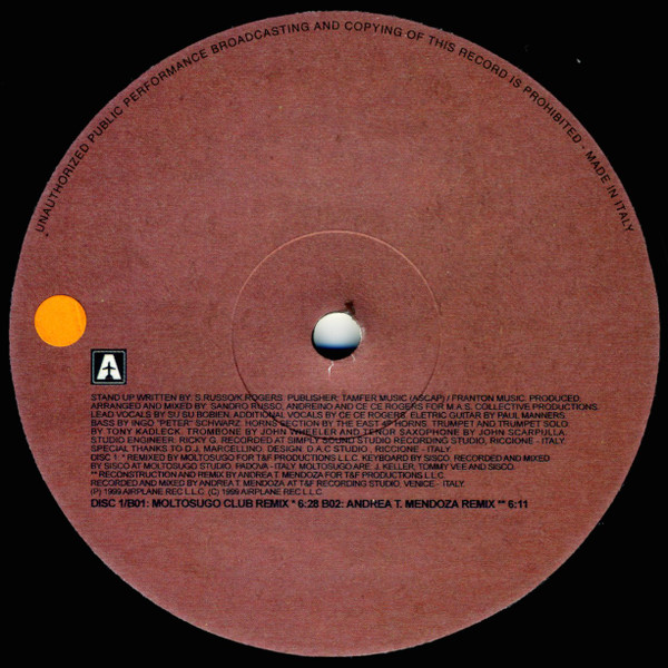 M.A.S. Collective - Stand Up | Airplane! Records (ARP 21043DBL) - 2