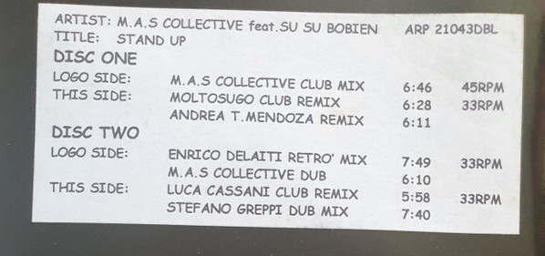 M.A.S. Collective - Stand Up | Airplane! Records (ARP 21043DBL) - 5