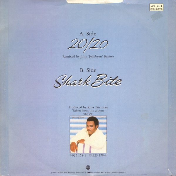 George Benson - 20/20 (Jellybean Remix) | Warner Bros. Records (W9120(T)) - 2 George Benson - 20/20 (Jellybean Remix) | Warner Bros. Records (W9120(T)) - 2
