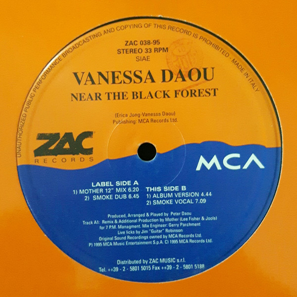 Vanessa Daou - Near The Black Forest | ZAC Records (ZAC 038-95)